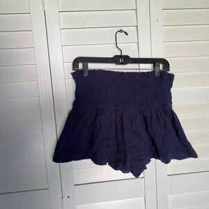 Navy blue flowy shorts
